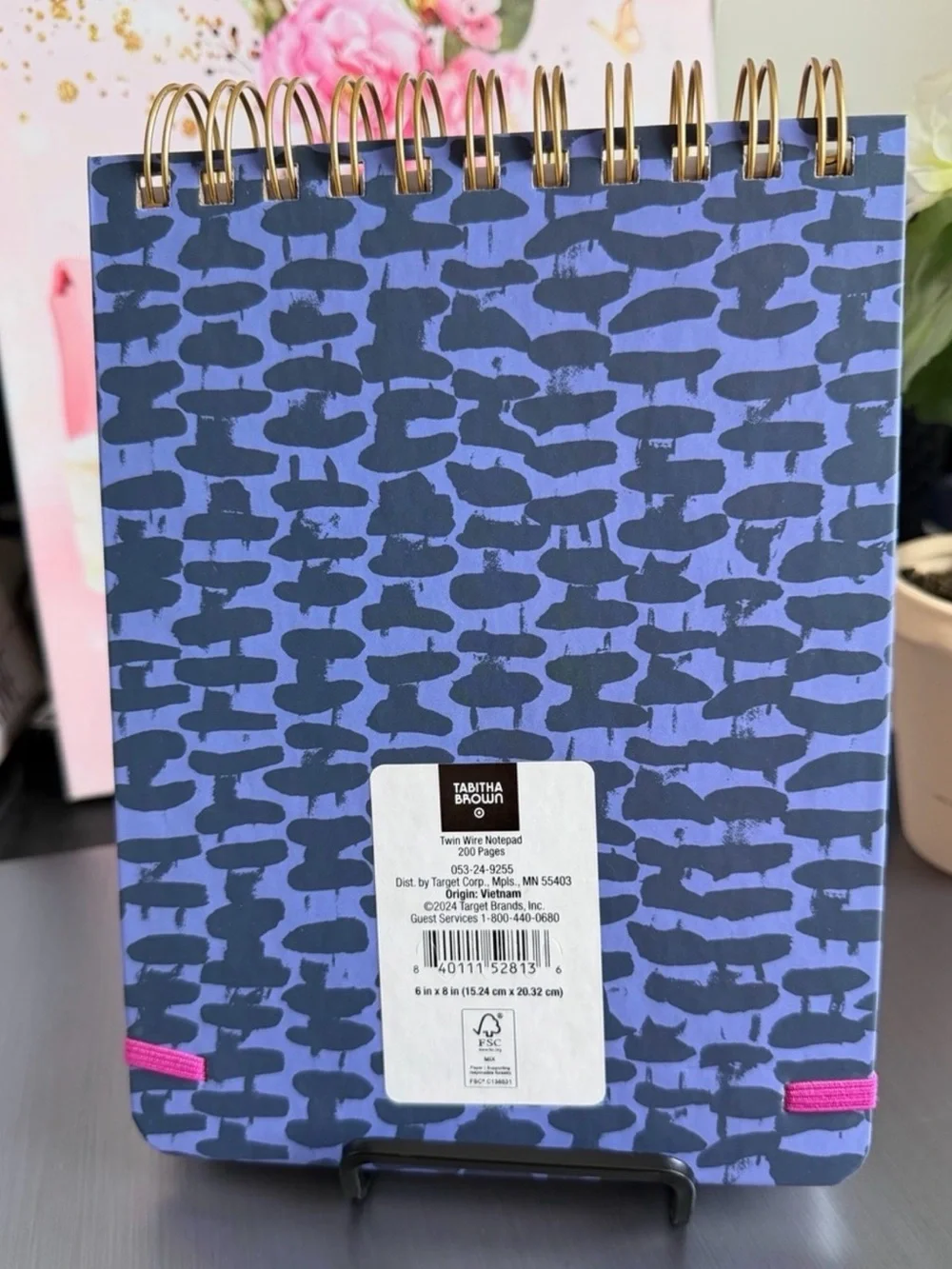 My Very Good Notes Spiral Notebook — Blue with Pink Accent